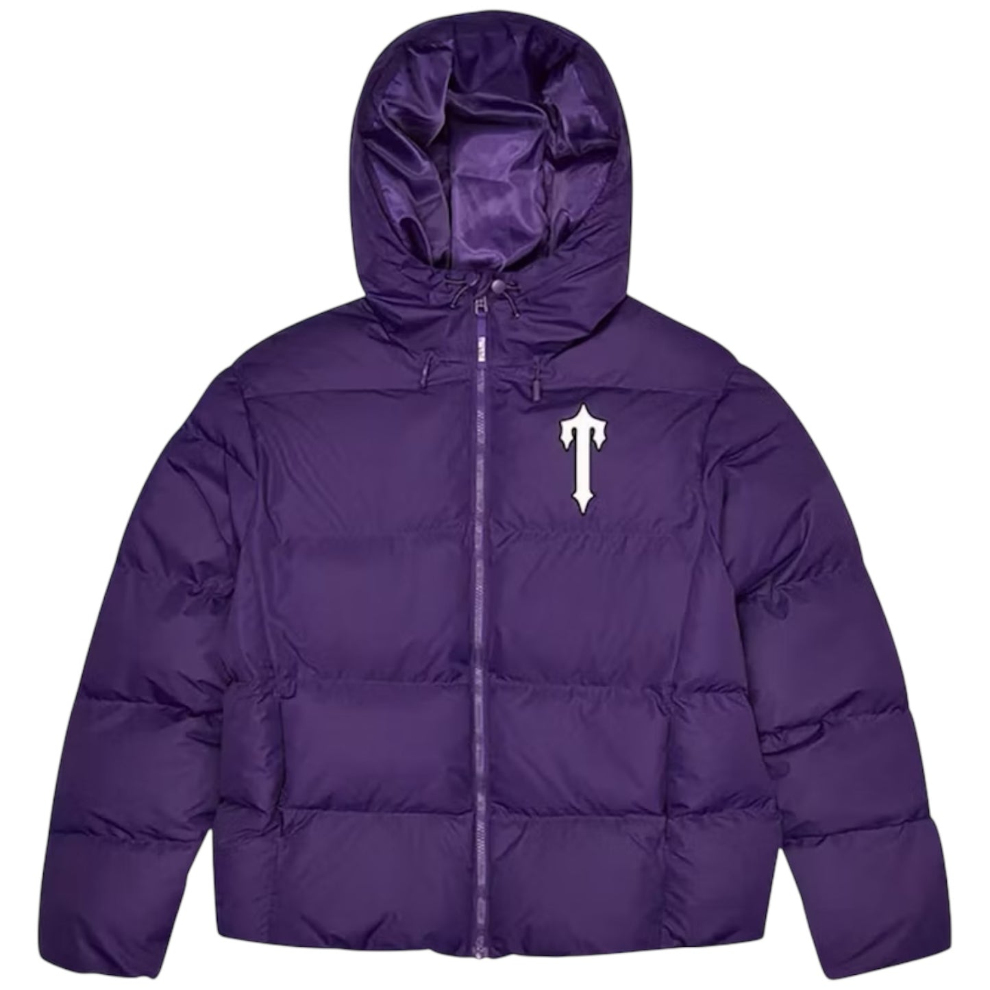 Trapstar Irongate Arch Hooded Puffer Jacket Purple/White