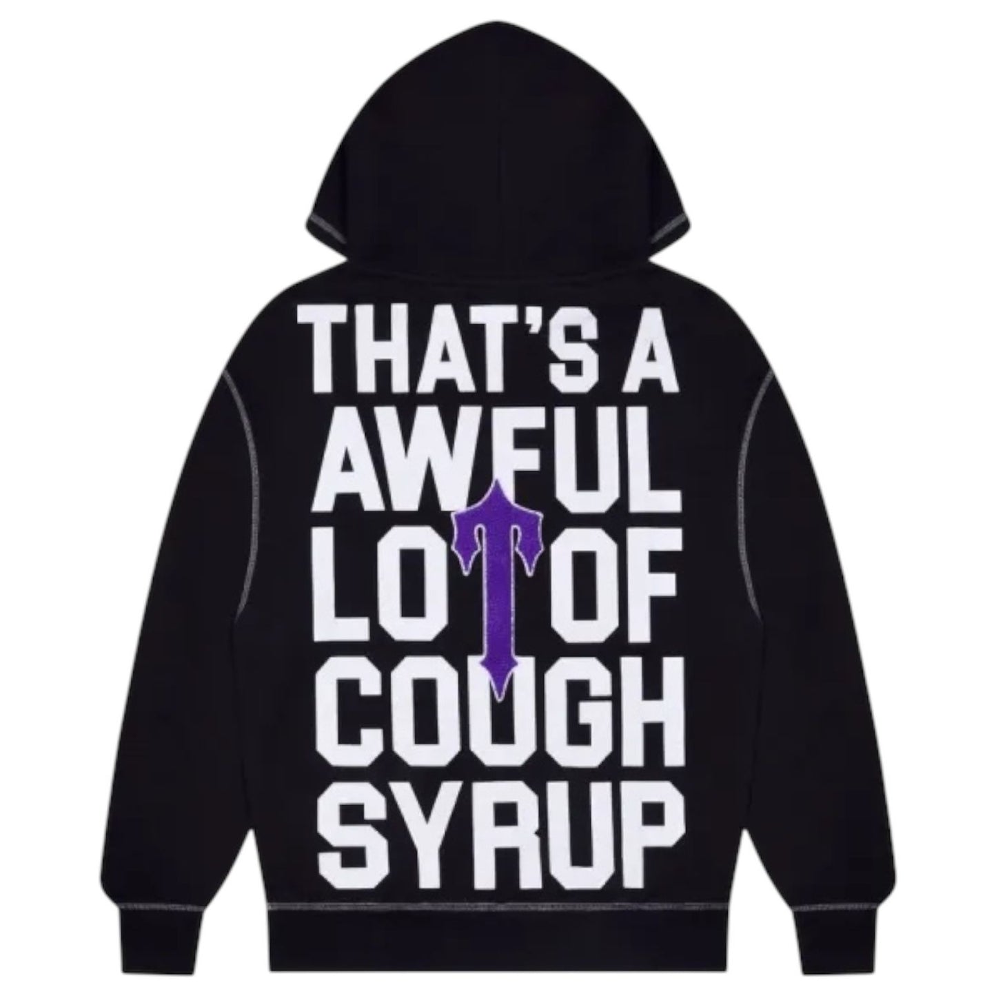 Trapstar X Cough Syrup Hoodie Black