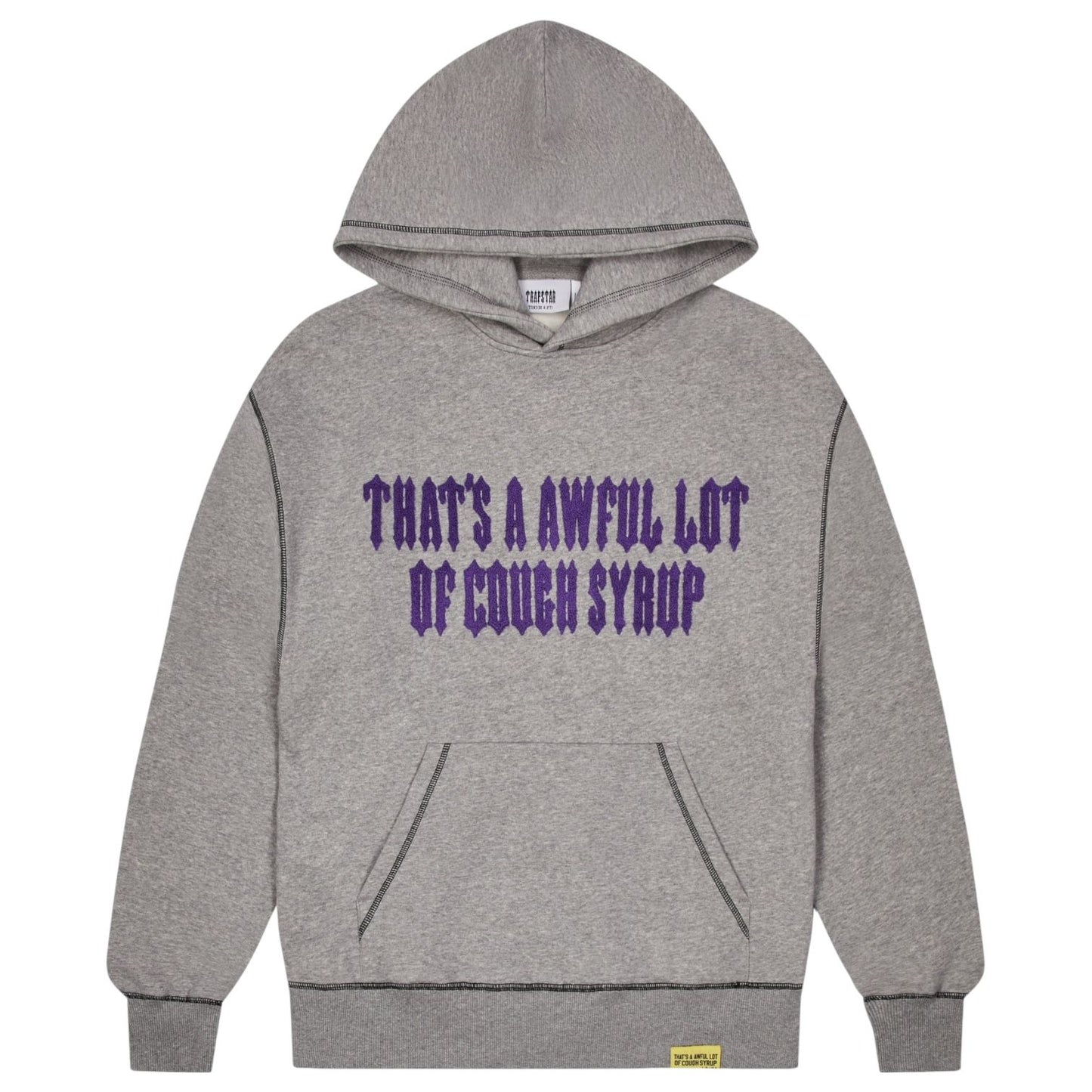 Trapstar X Cough Syrup Hoodie Grey