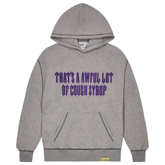 Trapstar X Cough Syrup Hoodie Grey