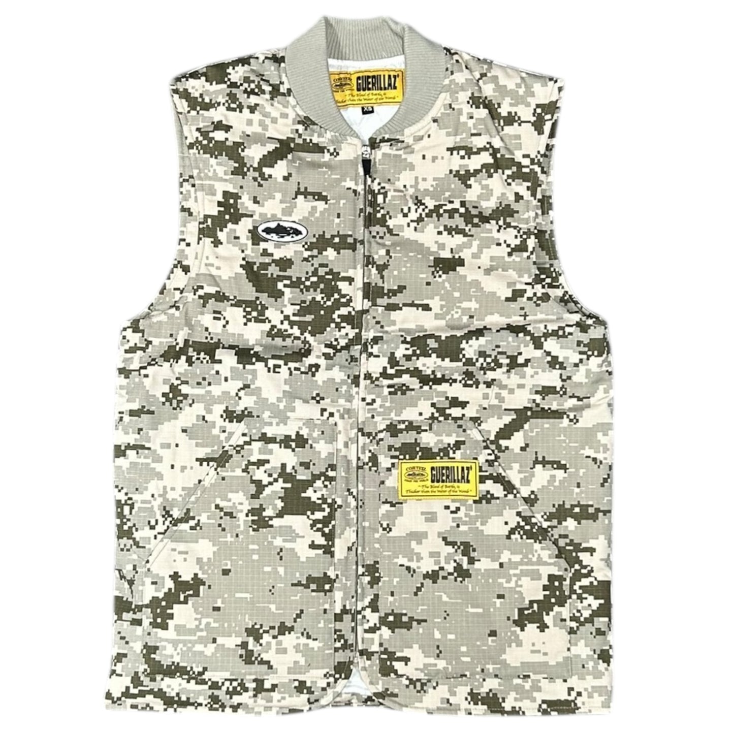 Corteiz Alcatraz Padded Gilet Digi Camo