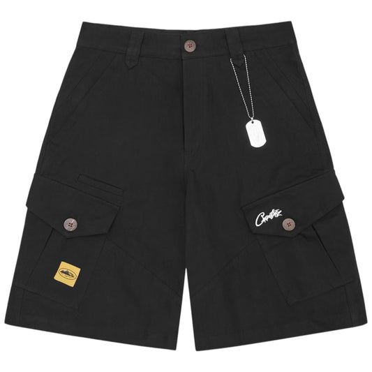 Corteiz Storm Cargo Shorts Black