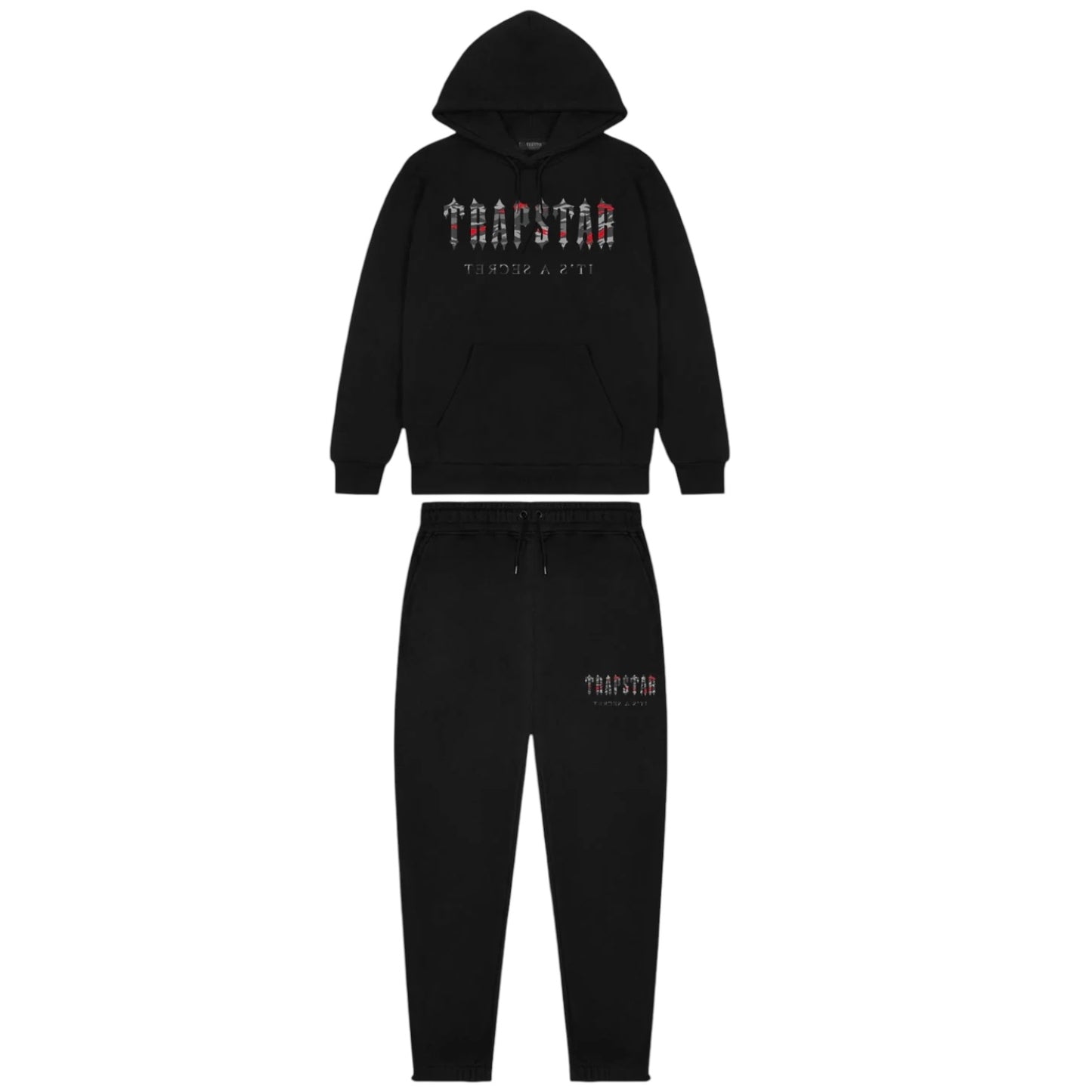 Trapstar Decoded Camo Tracksuit Black/Infrared Edition