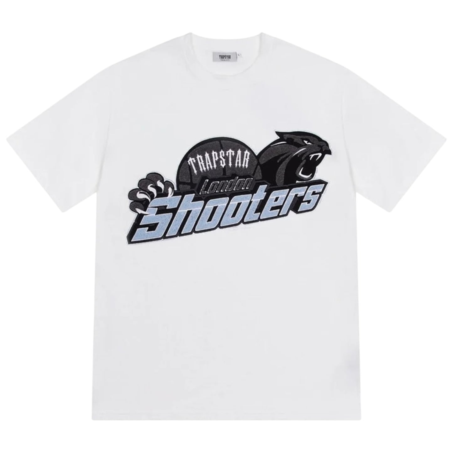 Trapstar Shooters T-Shirt Shorts Set White/Blue