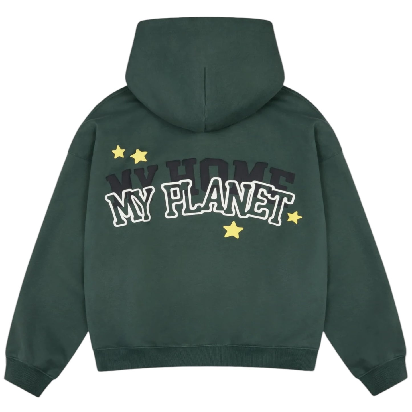 Broken Planet My Planet Zip Up Hoodie Emerald Green