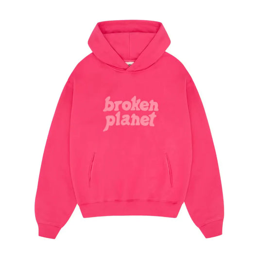 Broken Planet Fuschia Pink Hoodie