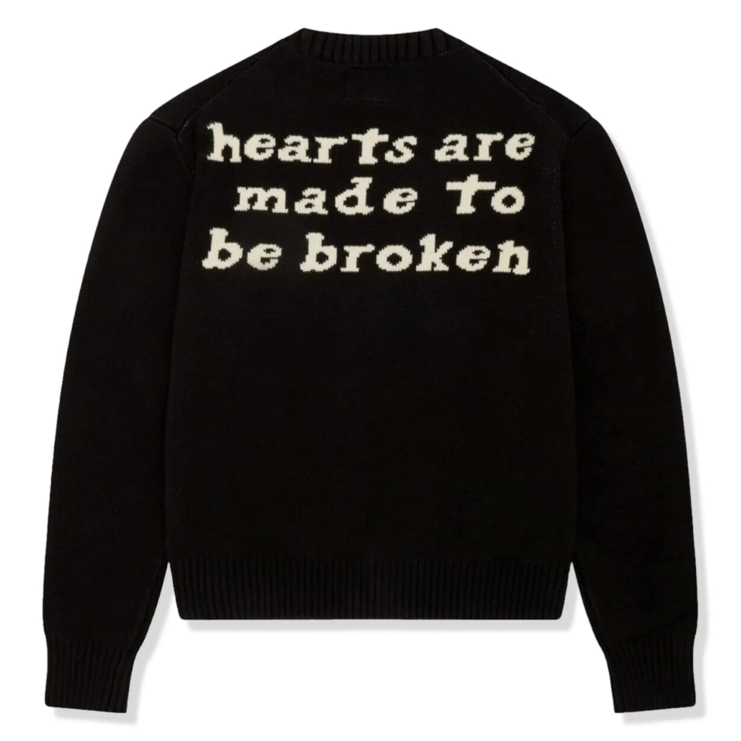 Broken Planet Hearts Are Made To Be Broken Knit Sweater Midnight Black