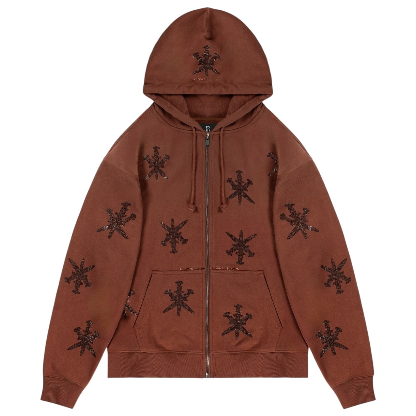 Unknown London Rhinestone Dagger Hoodie