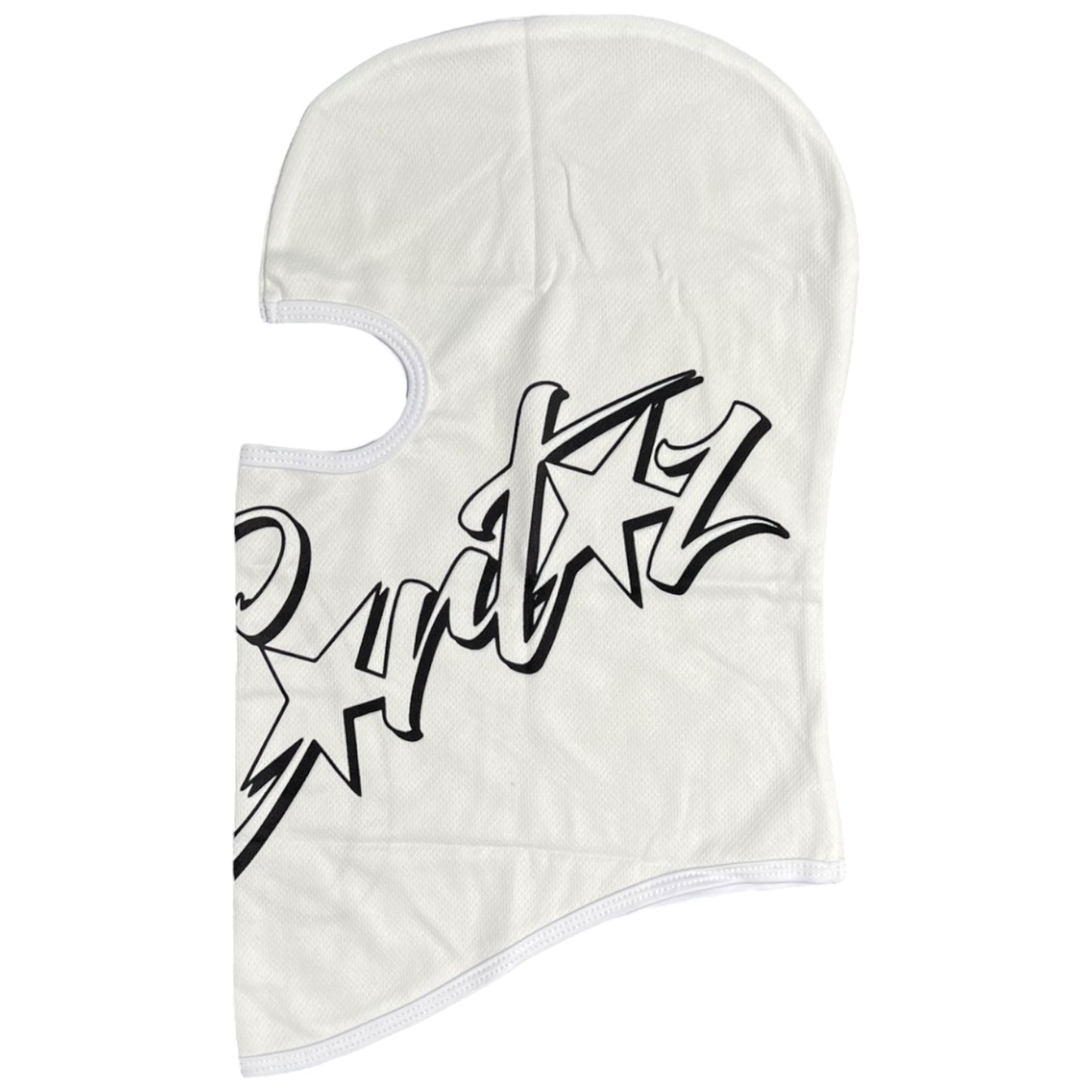 Corteiz Allstarz Ski Mask White/Black