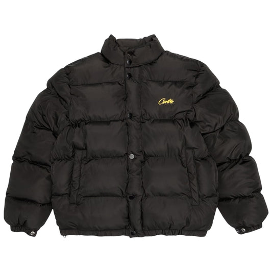 Corteiz Bolo Puffer Jacket Black/Yellow