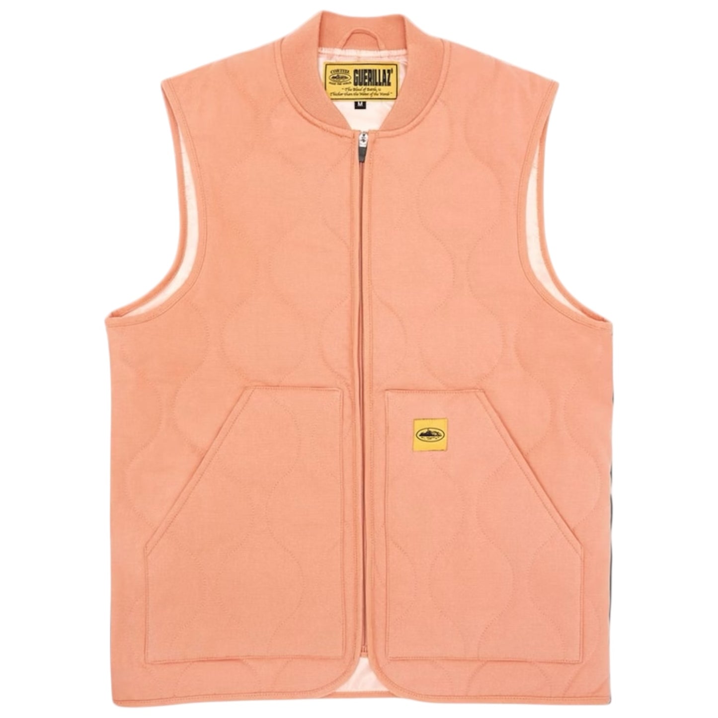 Corteiz Allstarz Padded Gilet Salmon Pink