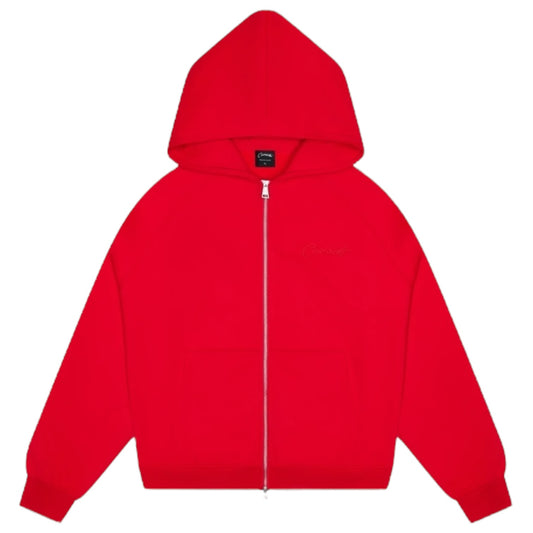 Carsicko Core Zip Up Hoodie Red