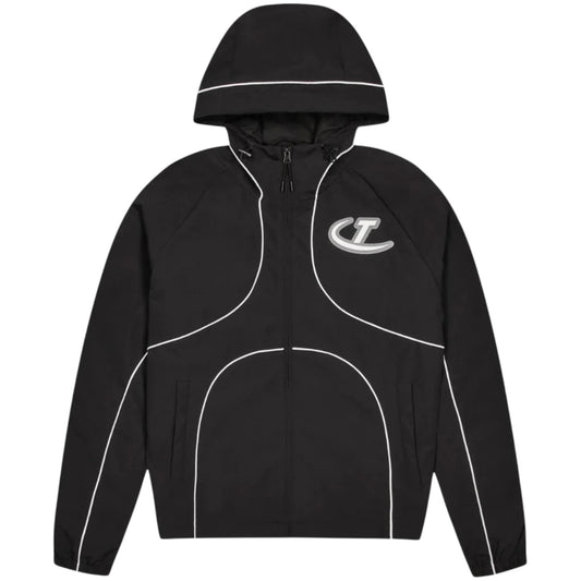 Trapstar Hyperdrive Piped Windbreaker Black/White