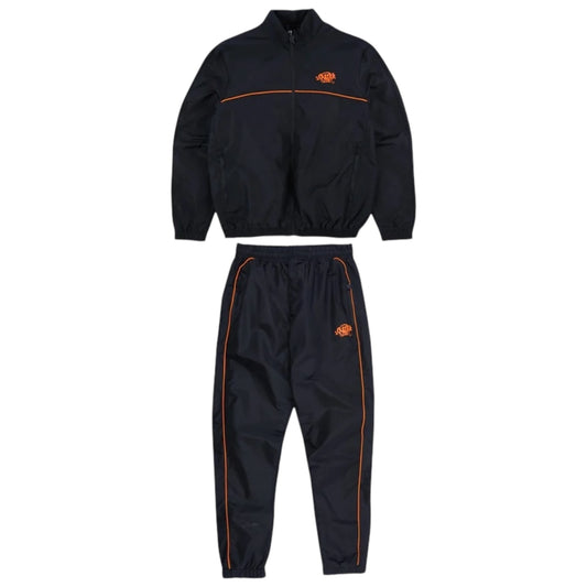 Syna World Shell Tracksuit Black/Orange