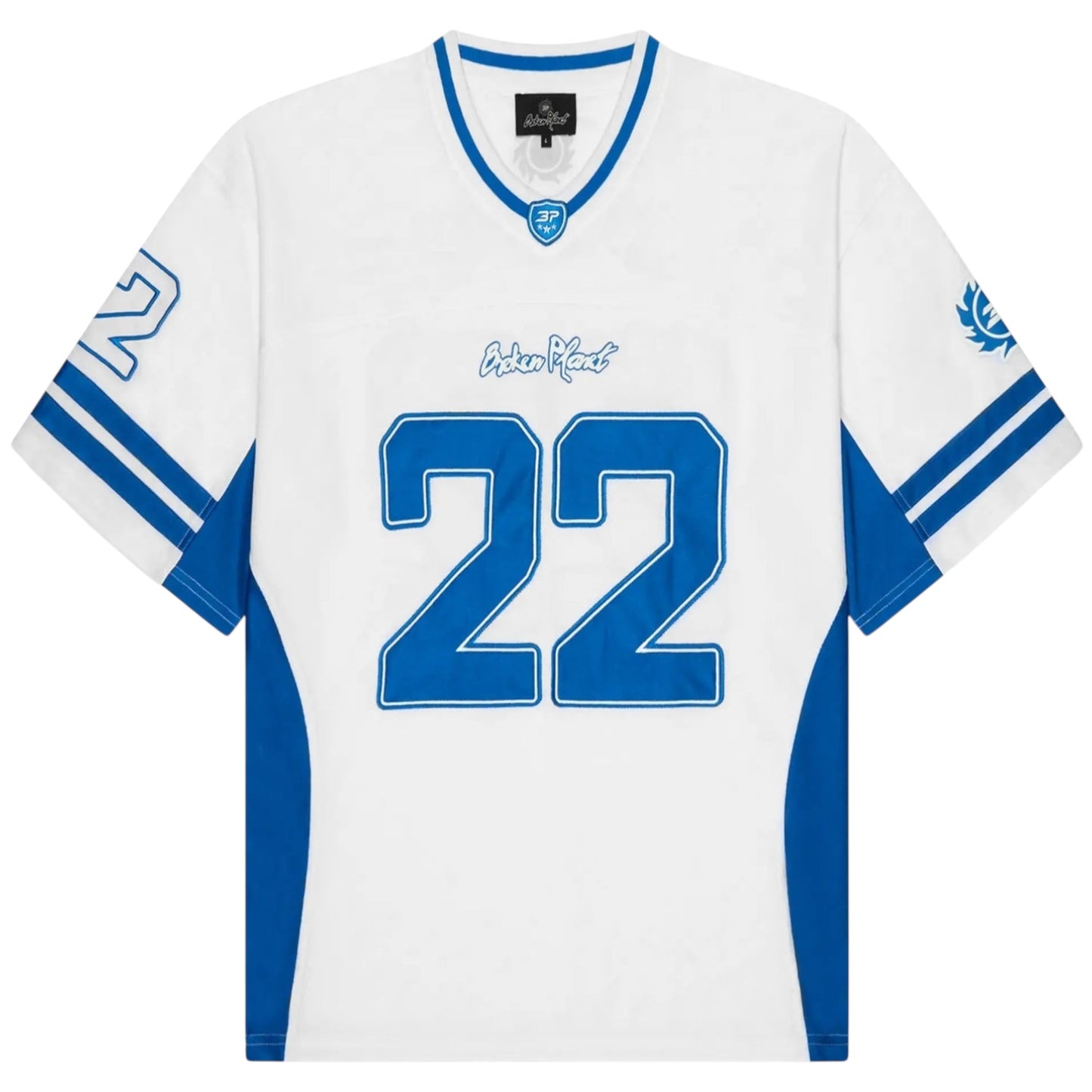 Broken Planet Football Jersey White/Blue