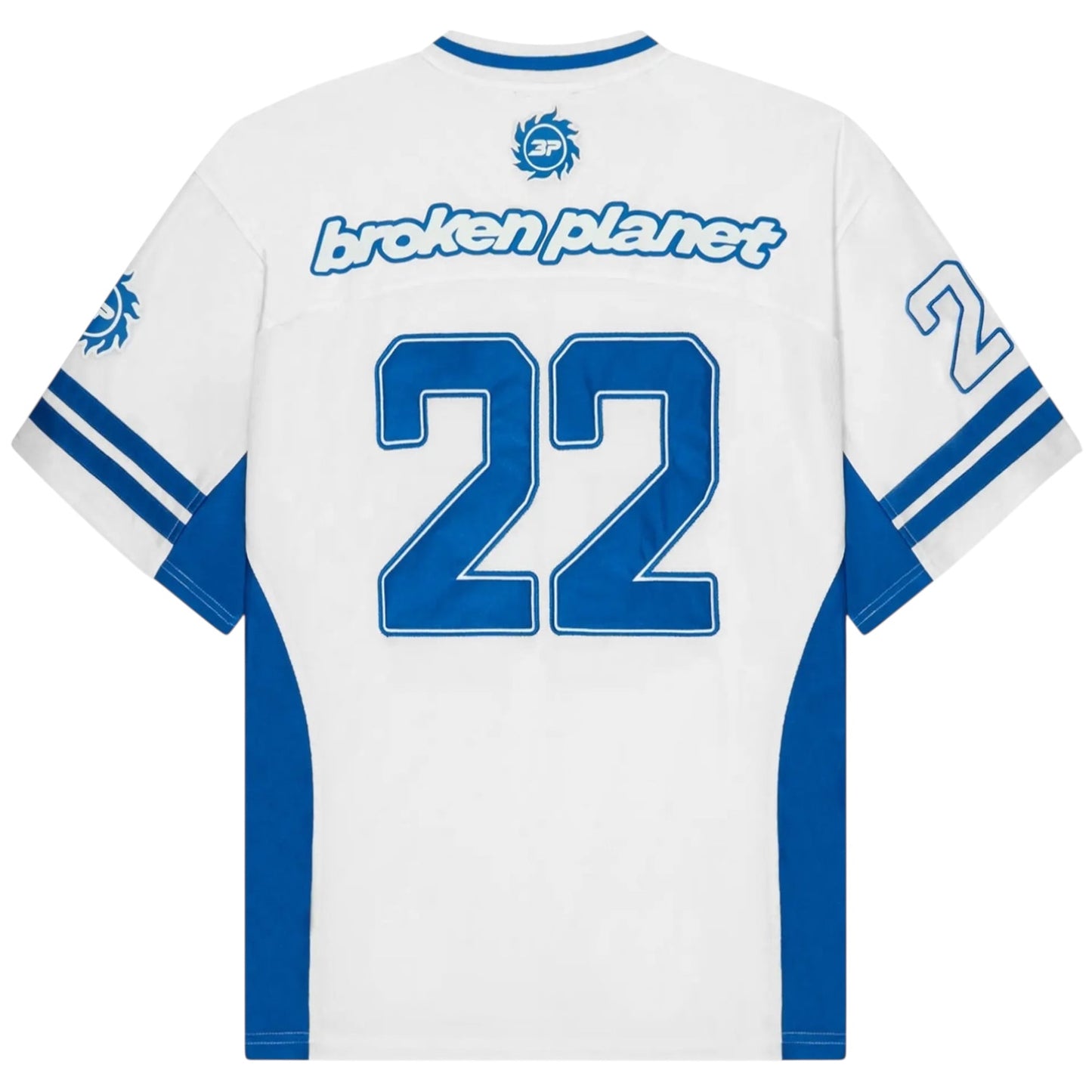 Broken Planet Football Jersey White/Blue