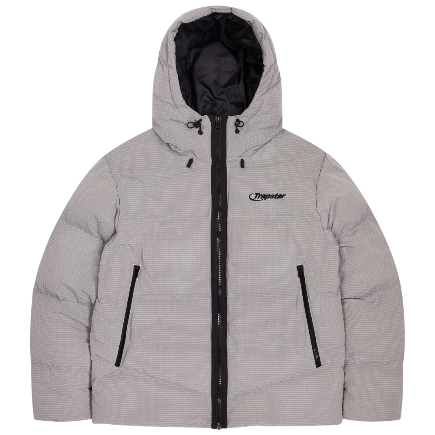 Trapstar Hyperdrive Hooded Puffer Jacket Grey/Black – Streetwear Societee
