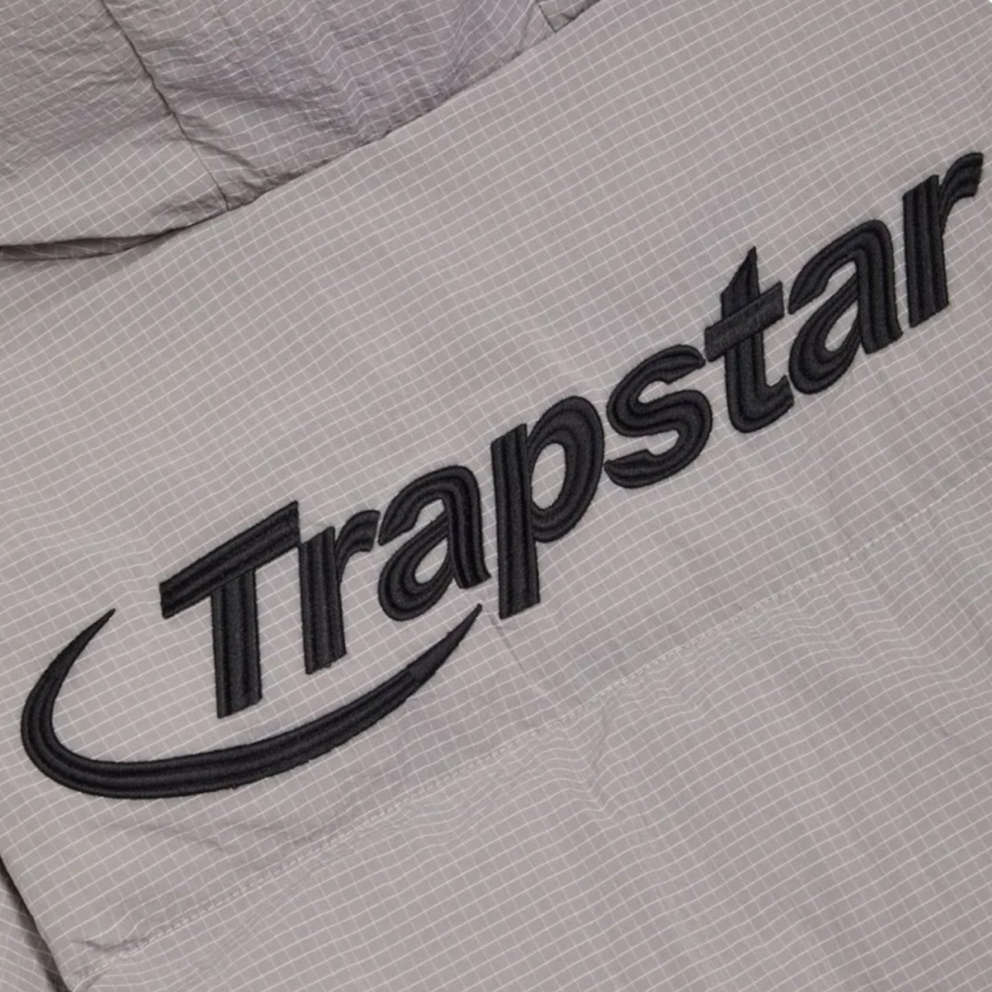 Trapstar Hyperdrive Hooded Puffer Jacket Grey/Black