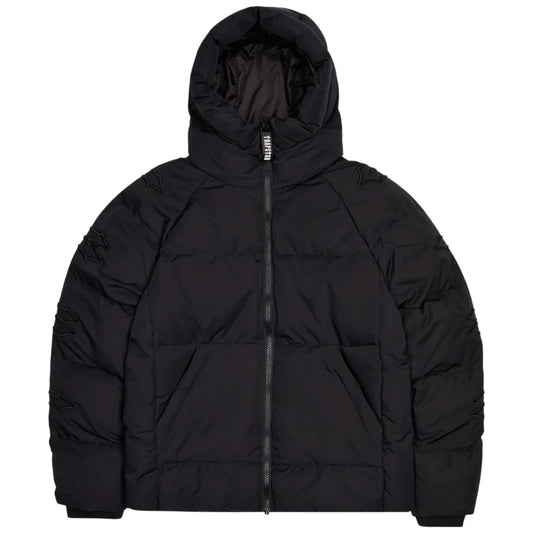 Trapstar Irongate Sleeve Hooded Puffer Jacket Blackout