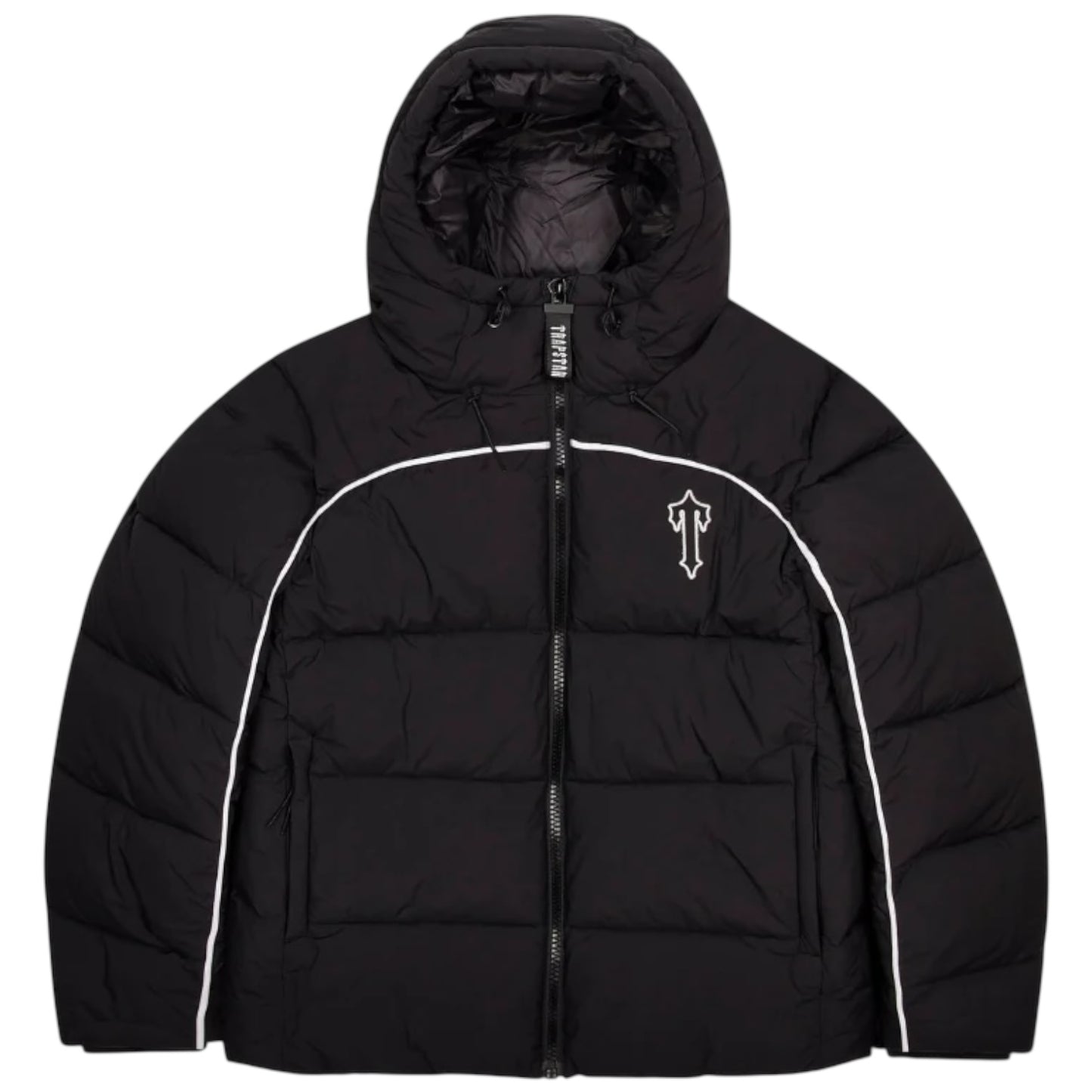 Trapstar Irongate Arch Piping Puffer Jacket Black/White