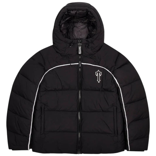 Trapstar Irongate Arch Piping Puffer Jacket Black/White