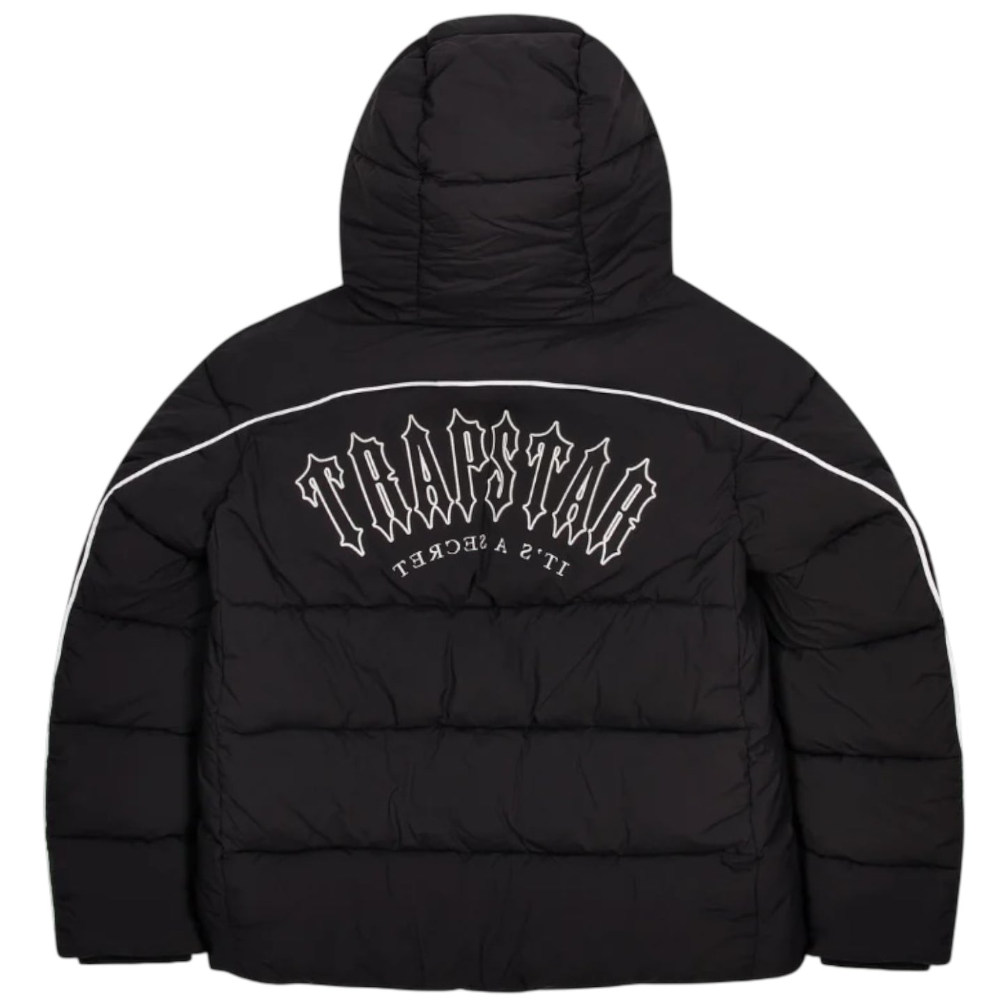Trapstar Irongate Arch Piping Puffer Jacket Black/White