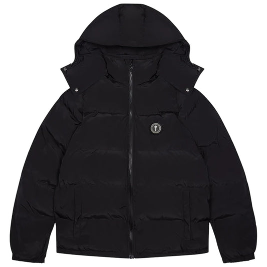 Trapstar Irongate Detachable Hooded Puffer Jacket Black
