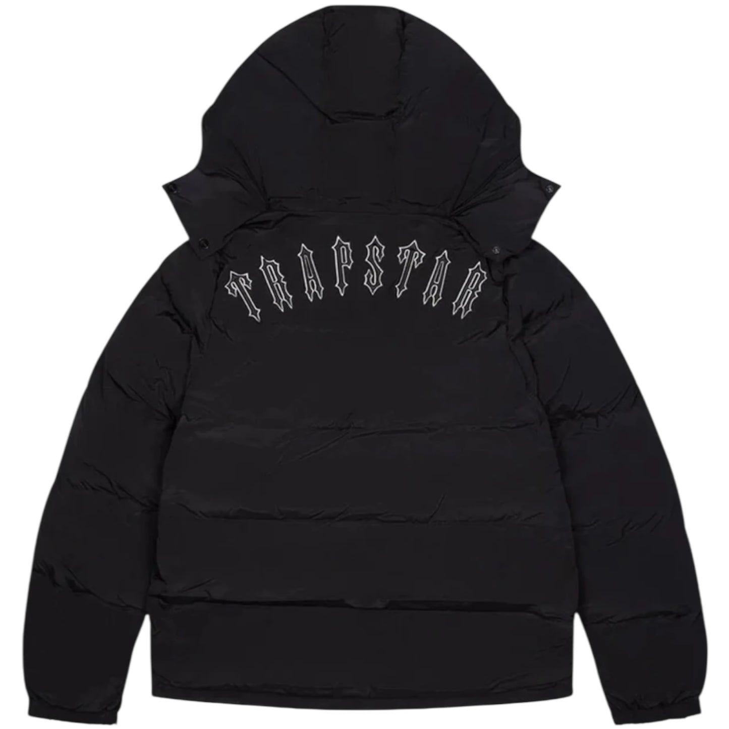 Trapstar Irongate Detachable Hooded Puffer Jacket Black