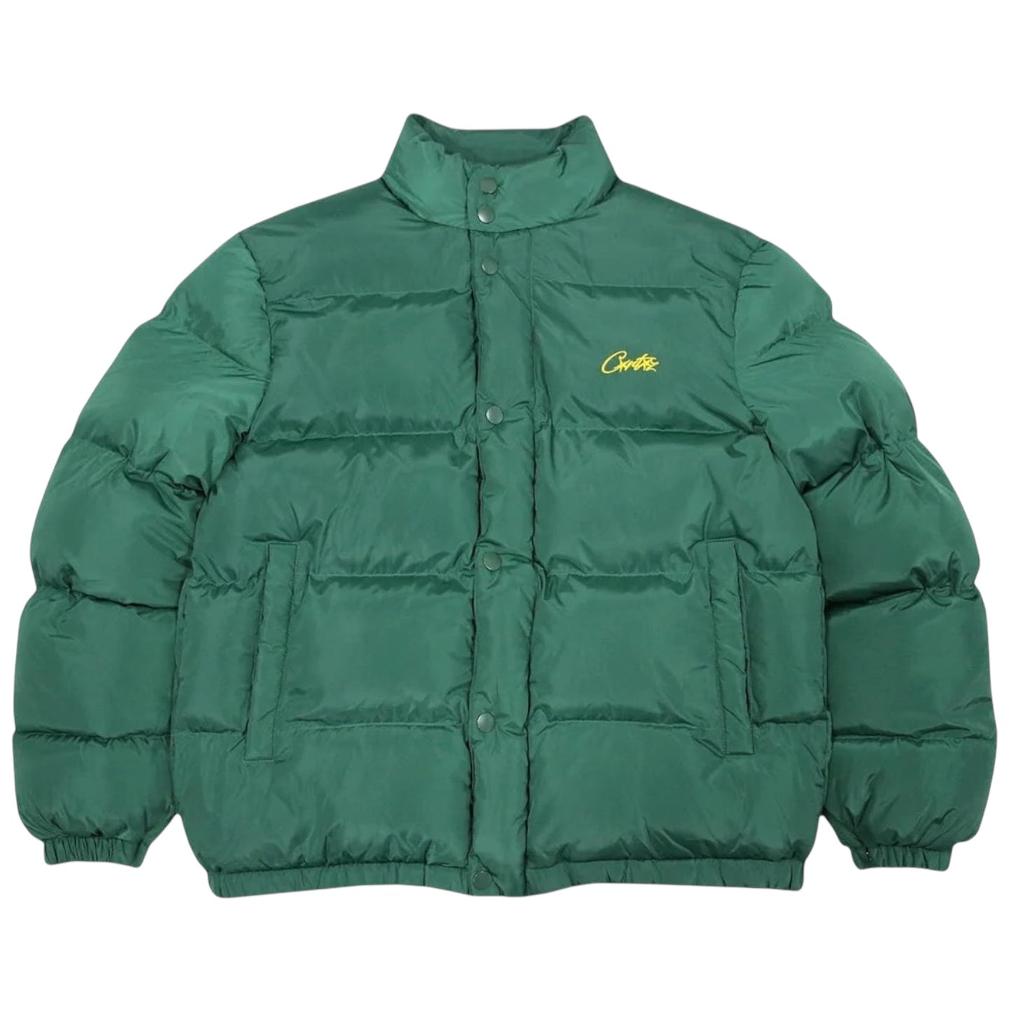 Corteiz Bolo Puffer Jacket Emerald Green