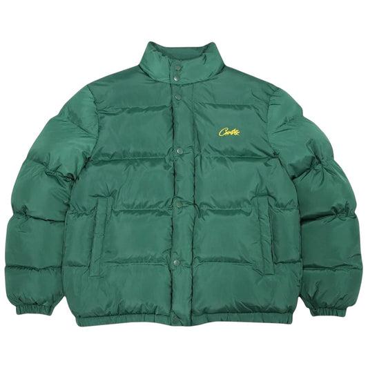 Corteiz Bolo Puffer Jacket Emerald Green