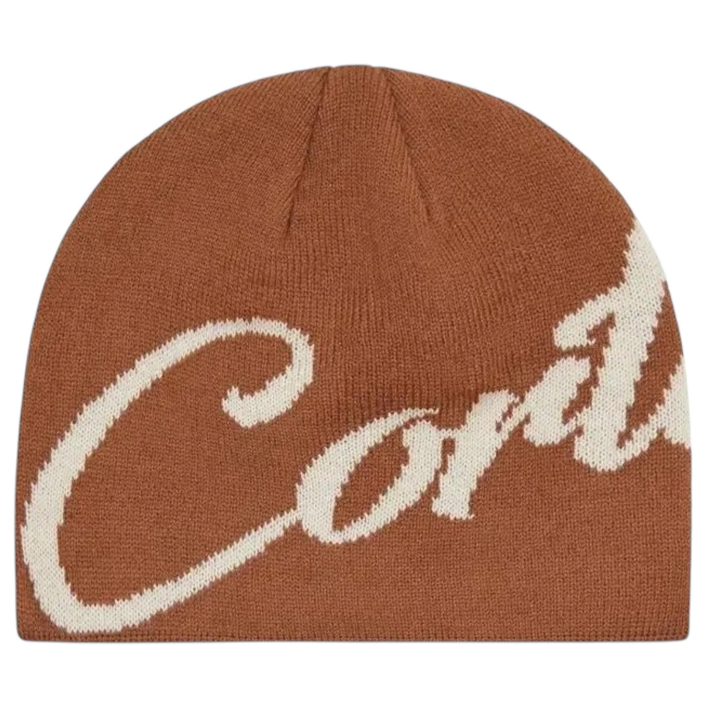 Corteiz OG Strike Skully Beanie Brown