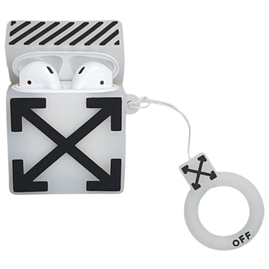 Airpods Case "Off-White Imitation" White