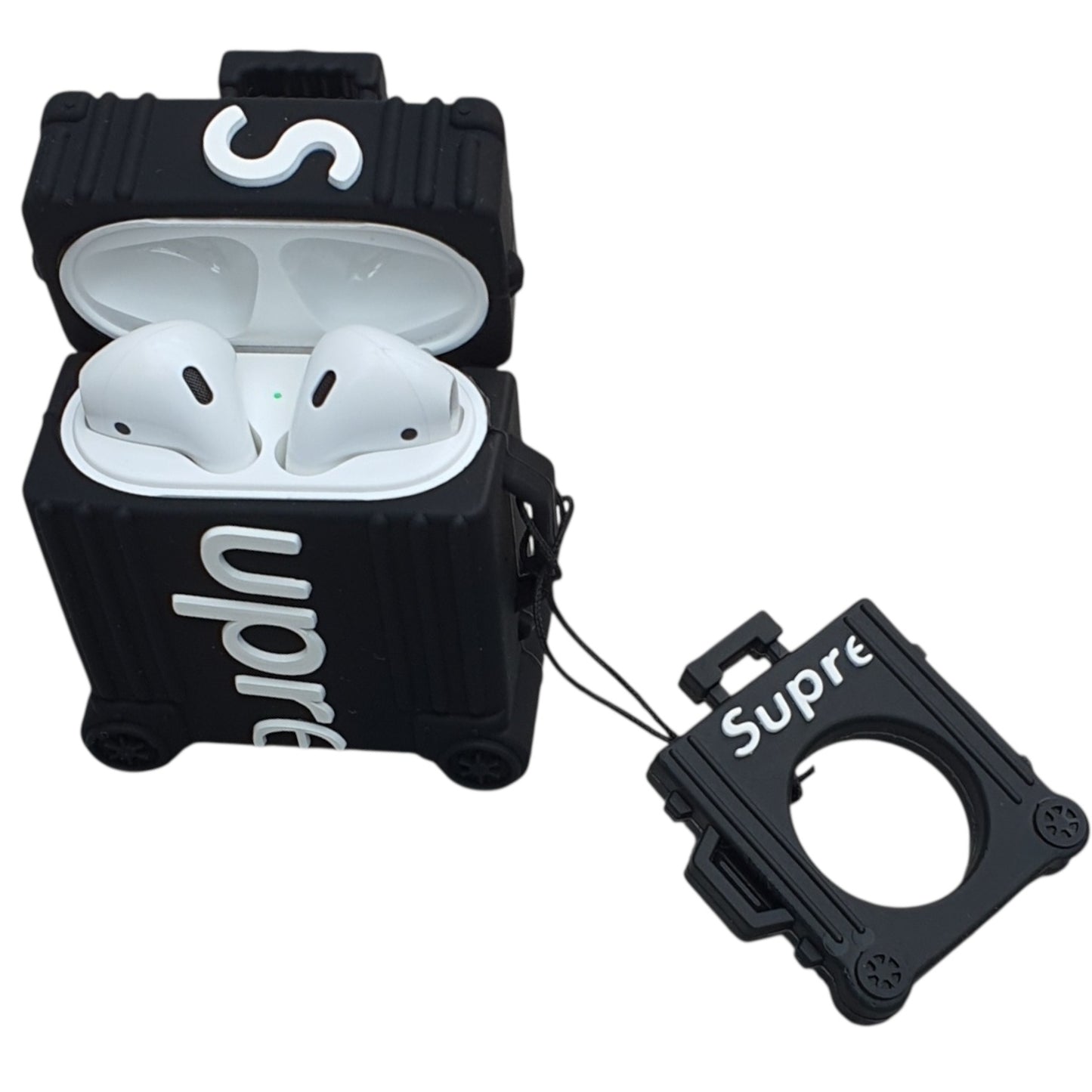Supreme Custom Airpods Case Black