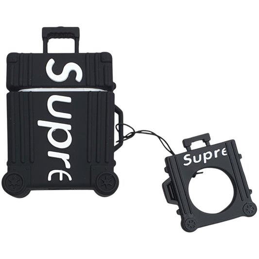 Supreme Custom Airpods Case Black