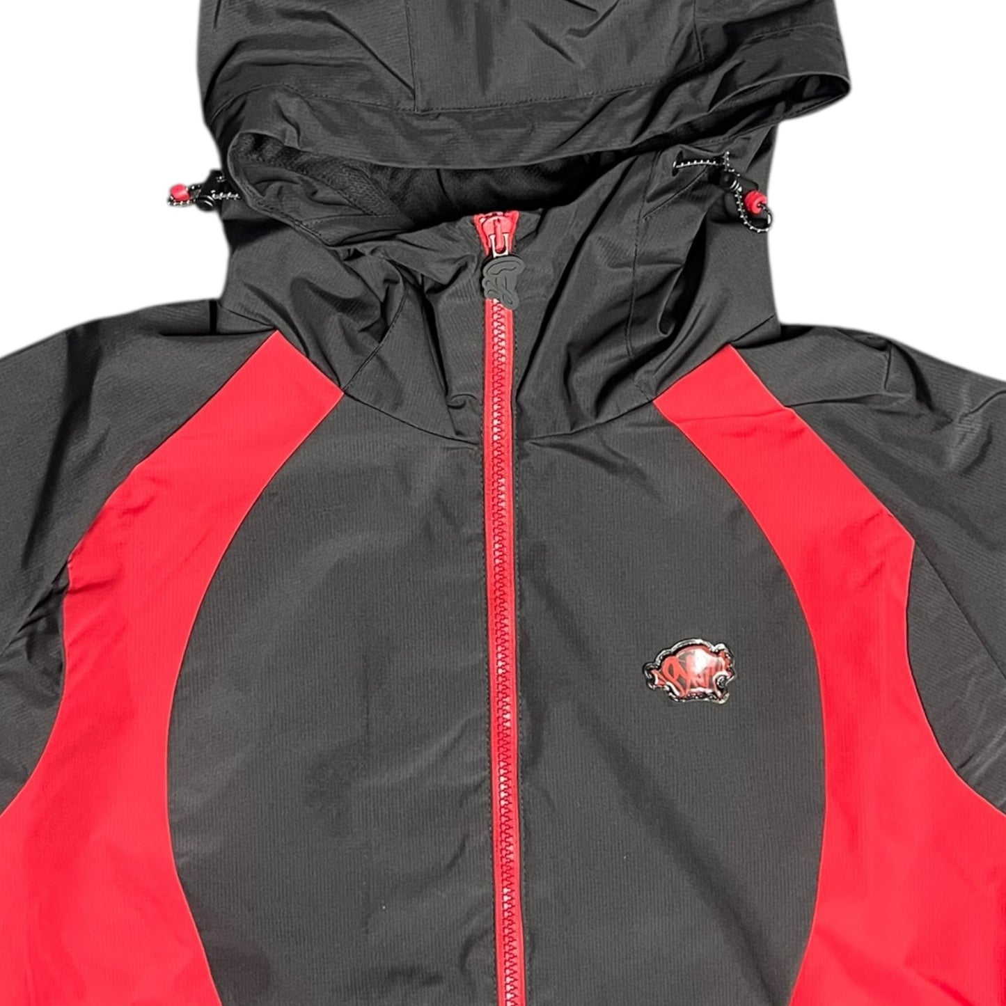 Syna World Vortex Woven Windbreaker And Shorts Set Black/Red