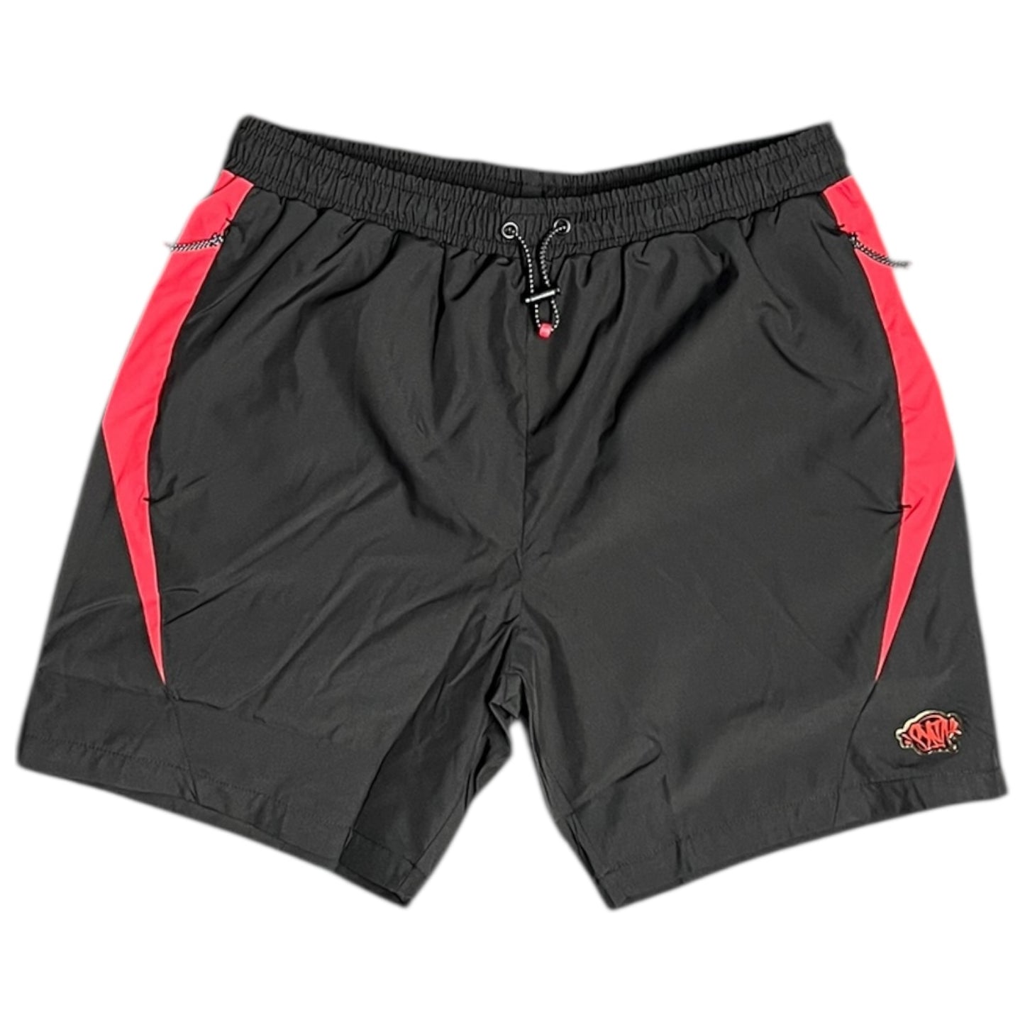 Syna World Vortex Woven Windbreaker And Shorts Set Black/Red