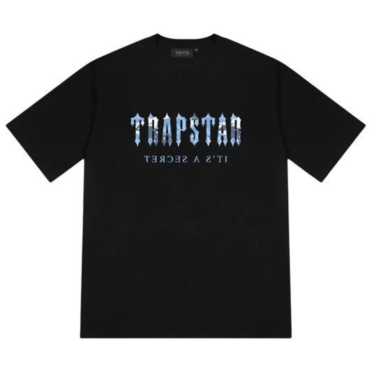Trapstar Decoded Camo T-Shirt Black/Blue Camo