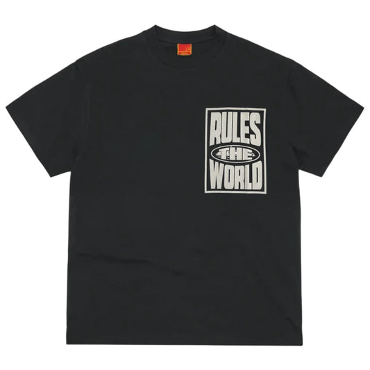 Corteiz Rules The World T-Shirt Black/White