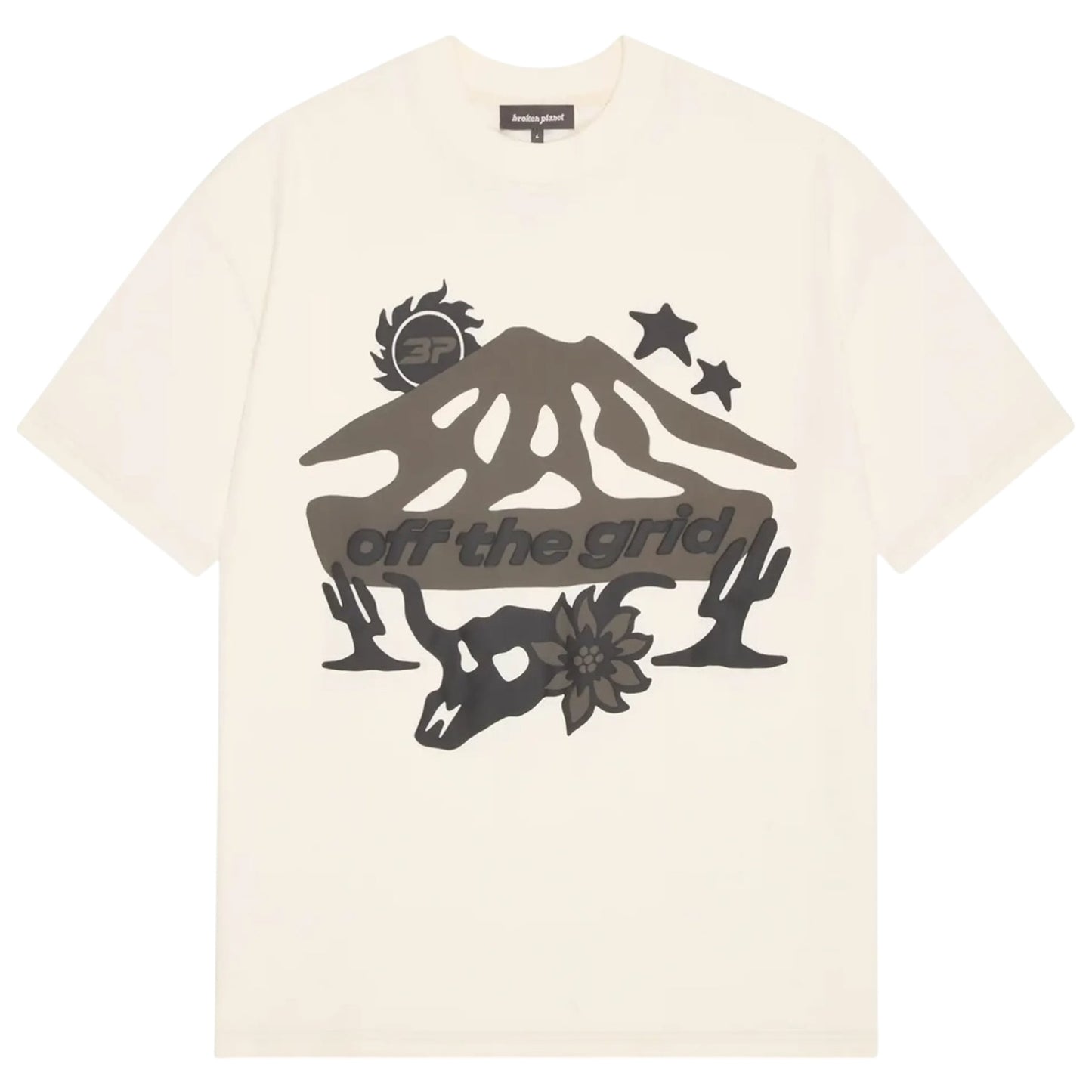 Broken Planet Off The Grid T-Shirt Vanilla White