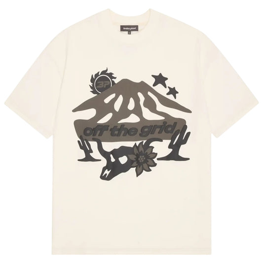 Broken Planet Off The Grid T-Shirt Vanilla White
