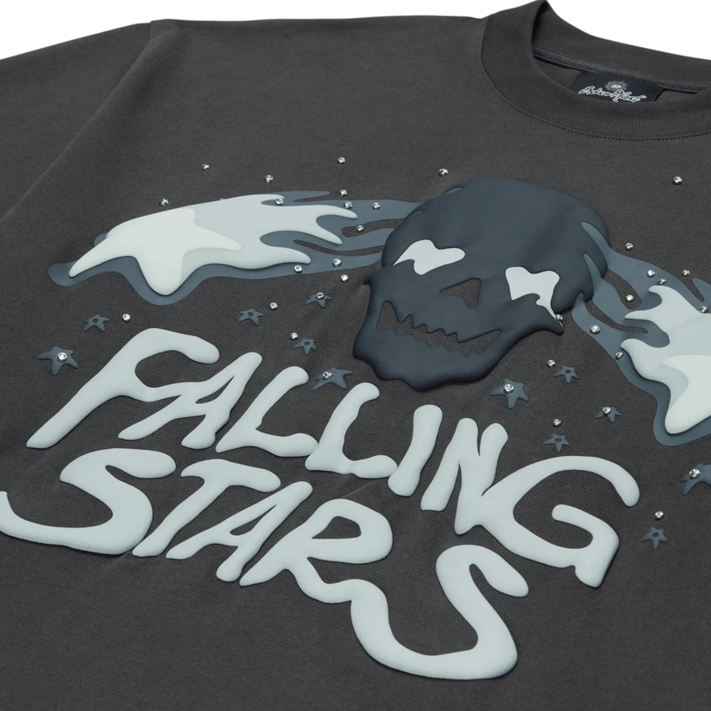 Broken Planet Falling Stars T-Shirt Soot Black