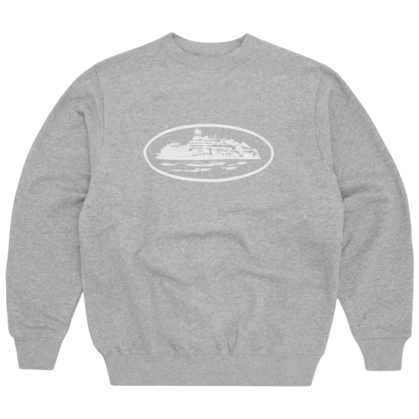 Corteiz OG Alcatraz Sweatshirt Grey/White