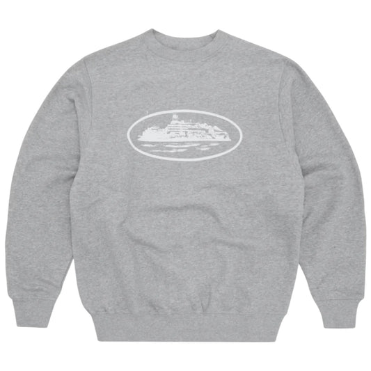 Corteiz OG Alcatraz Sweatshirt Grey/White