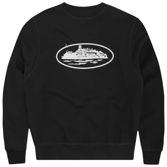 Corteiz OG Alcatraz Sweatshirt Black/White