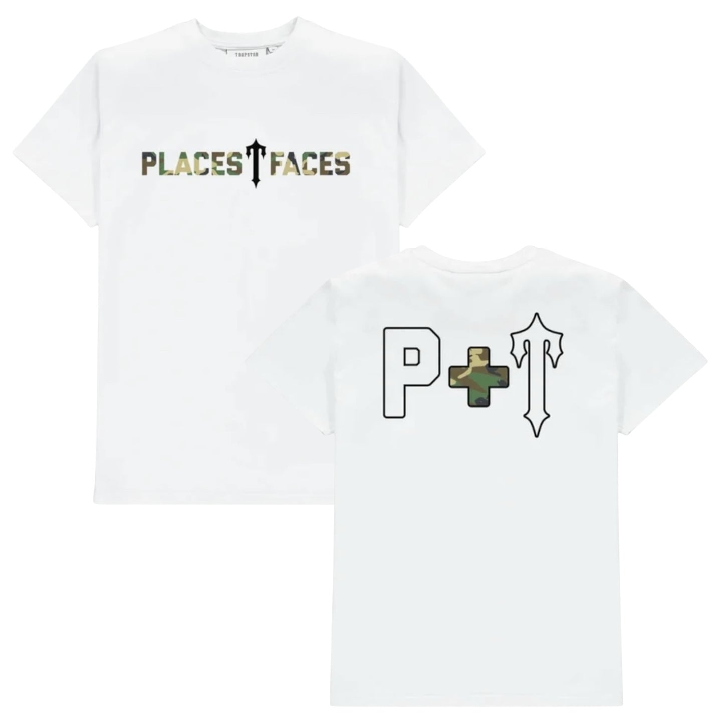 Trapstar X Places+Faces T-Shirt White Camo