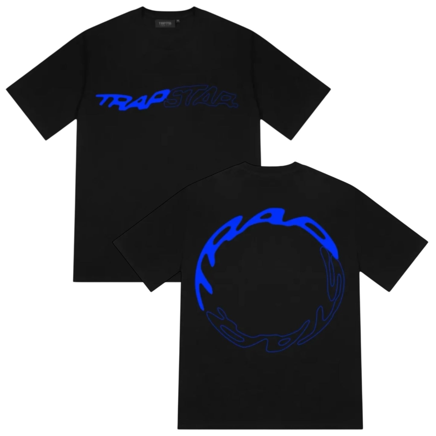 Trapstar Wavy T-Shirt Black/Blue
