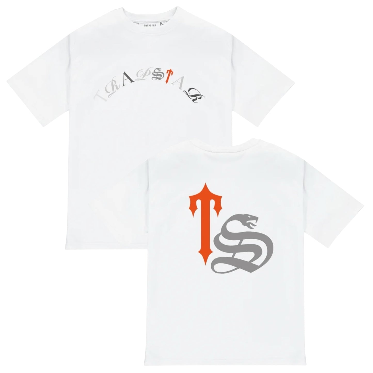 Trapstar Script 2.0 T-Shirt White/Orange