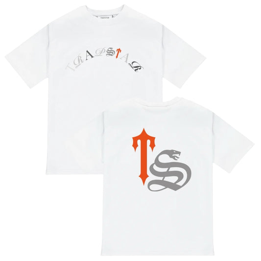 Trapstar Script 2.0 T-Shirt White/Orange
