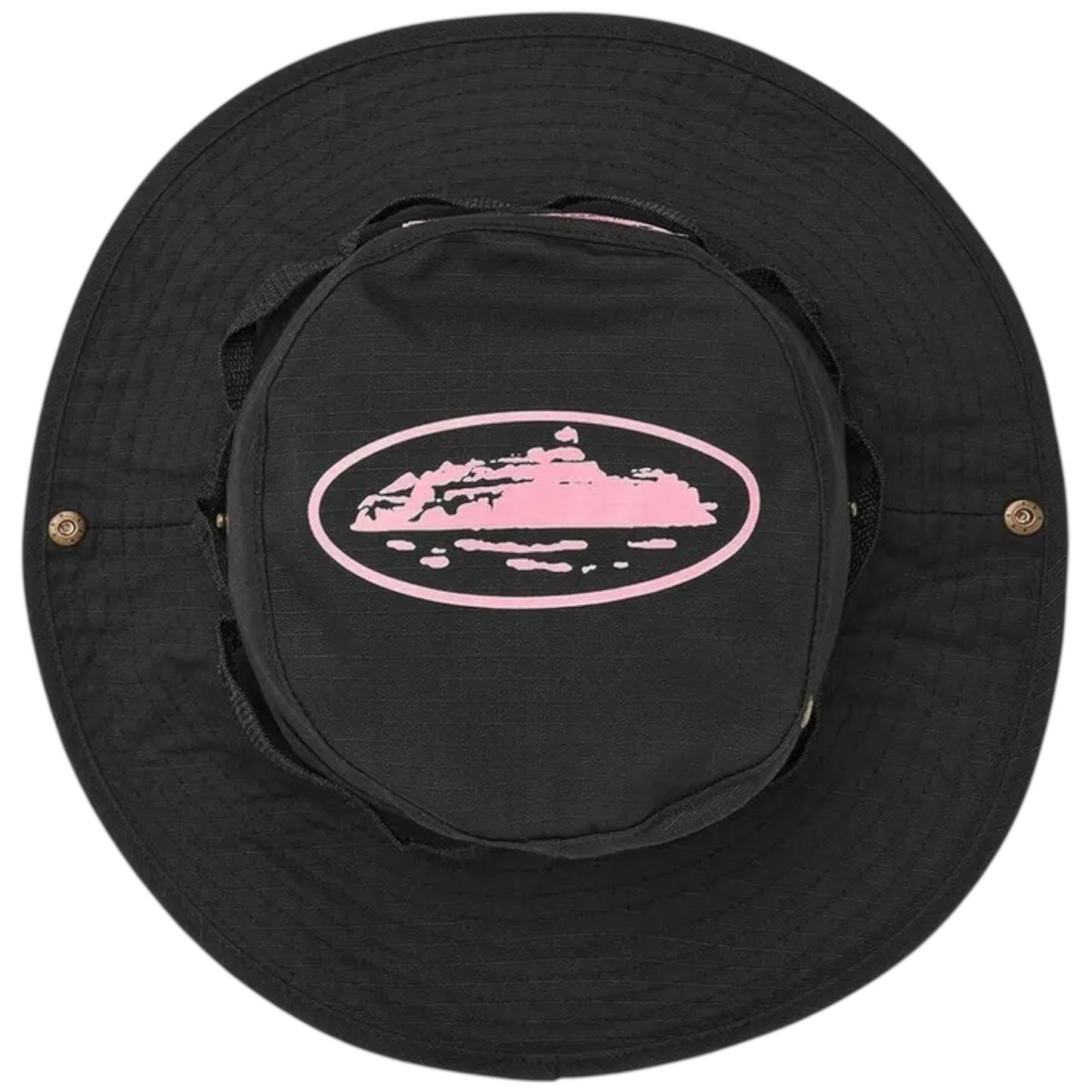 Corteiz Alcatraz Bucket Hat Black/Pink