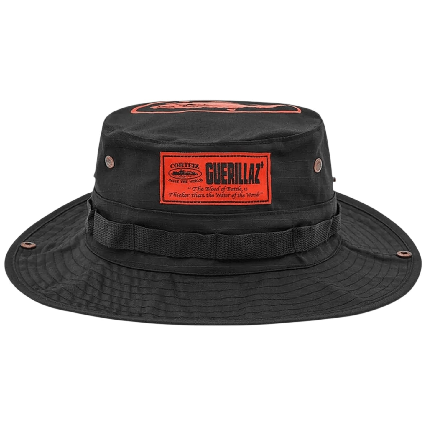 Corteiz Alcatraz Bucket Hat Black/Red